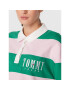 Tommy Jeans Тениска с яка и копчета Stripes Authtic DW0DW14519 Зелен Oversize - Pepit.bg