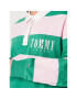 Tommy Jeans Тениска с яка и копчета Stripes Authtic DW0DW14519 Зелен Oversize - Pepit.bg