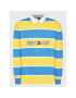 Tommy Jeans Тениска с яка и копчета Stripe Rugby DM0DM14949 Син Regular Fit - Pepit.bg