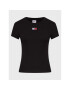 Tommy Jeans Тишърт Baby DW0DW15150 Черен Slim Fit - Pepit.bg