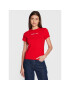 Tommy Jeans Тишърт Baby Serif Linear DW0DW14364 Червен Slim Fit - Pepit.bg