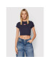 Tommy Jeans Тишърт Baby Timeless DW0DW11991 Тъмносин Cropped Fit - Pepit.bg