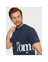 Tommy Jeans Тишърт Bold Tommy DM0DM14013 Тъмносин Regular Fit - Pepit.bg