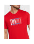 Tommy Jeans Тишърт Centered Logo DM0DM14982 Червен Regular Fit - Pepit.bg