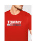 Tommy Jeans Тишърт Corp Logo DM0DM15379 Червен Regular Fit - Pepit.bg