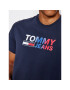 Tommy Jeans Тишърт DM0DM10235 Тъмносин Regular Fit - Pepit.bg