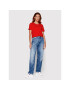 Tommy Jeans Тишърт DW0DW14616 Червен Regular Fit - Pepit.bg