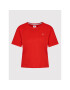 Tommy Jeans Тишърт DW0DW14616 Червен Regular Fit - Pepit.bg