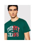 Tommy Jeans Тишърт Entry Collegiate DM0DM12421 Зелен Regular Fit - Pepit.bg