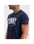 Tommy Jeans Тишърт Essential DM0DM06501 Тъмносин Regular Fit - Pepit.bg