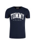 Tommy Jeans Тишърт Essential DM0DM06501 Тъмносин Regular Fit - Pepit.bg