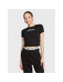 Tommy Jeans Тишърт Essential Logo 2 DW0DW14910 Черен Cropped Fit - Pepit.bg