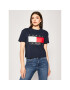 Tommy Jeans Тишърт Flag DW0DW07153 Тъмносин Regular Fit - Pepit.bg