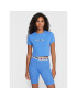 Tommy Jeans Тишърт Linear Logo DW0DW14208 Син Cropped Fit - Pepit.bg