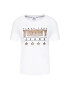 Tommy Jeans Тишърт Metallic Tommy DW0DW10197 Бял Slim Fit - Pepit.bg