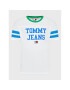 Tommy Jeans Тишърт Ringer DM0DM14942 Бял Regular Fit - Pepit.bg