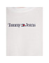 Tommy Jeans Тишърт Serif Linear DW0DW15049 Бял Regular Fit - Pepit.bg