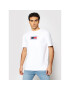 Tommy Jeans Тишърт Tjm Timeless Flag Tee DM0DM10621 Бял Regular Fit - Pepit.bg