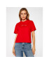 Tommy Jeans Тишърт Tjw Linear Logo Tee DW0DW10057 Червен Cropped Fit - Pepit.bg