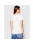 Tommy Jeans Тишърт Tjw Script DW0DW09558 Бял Skinny Fit - Pepit.bg