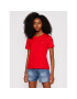 Tommy Jeans Тишърт Tjw Soft Jersey DW0DW06901 Червен Regular Fit - Pepit.bg