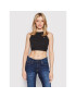 Tommy Jeans топ Open Back DW0DW12550 Черен Slim Fit - Pepit.bg