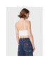 Tommy Jeans топ Party DW0DW14888 Бял Regular Fit - Pepit.bg