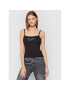 Tommy Jeans топ Tjw Tommy Script Strap Tee DW0DW10433 Черен Regular Fit - Pepit.bg