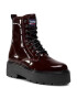 Tommy Jeans Туристически oбувки Patent Lace Up Boot EN0EN01151 Бордо - Pepit.bg