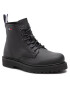 Tommy Jeans Туристически oбувки Short Lace Up Leather Boot EM0EM01040 Черен - Pepit.bg