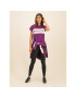 Tommy Sport Тишърт Blocked Tee Logo S10S100331 Виолетов Regular Fit - Pepit.bg