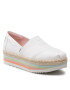 Toms Еспадрили Alpargata Platform Rope High 10017839 Бял - Pepit.bg