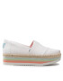 Toms Еспадрили Alpargata Platform Rope High 10017839 Бял - Pepit.bg