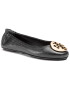 Tory Burch Балеринки Minnie Travel Ballet With Metal Logo 50393 Черен - Pepit.bg