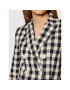 Tory Burch Сако Linen Gingham Blazer 79846 Цветен Regular Fit - Pepit.bg