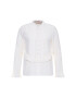 Tory Burch Блуза Ruffle 59752 Бежов Slim Fit - Pepit.bg
