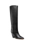 Tory Burch Чизми Lila Knee Boot 60917 Черен - Pepit.bg