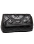 Tory Burch Дамска чанта Fleming Soft Clutch 59690 Черен - Pepit.bg