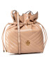 Tory Burch Дамска чанта Kira Chevron Bucket 64432 Бежов - Pepit.bg