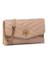 Tory Burch Дамска чанта Kira Chevron Chain Wallet 64068 Бежов - Pepit.bg