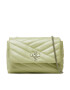 Tory Burch Дамска чанта Kira Chevron Mini Bag 90460 Зелен - Pepit.bg