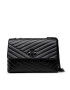 Tory Burch Дамска чанта Kira Chevron Powder 90857 Черен - Pepit.bg