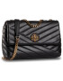 Tory Burch Дамска чанта Kira Chevron Small 64963 Черен - Pepit.bg