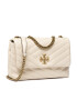 Tory Burch Дамска чанта Kira Chevron Small 90452 Бежов - Pepit.bg