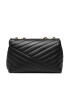 Tory Burch Дамска чанта Kira Chevron Small Convertible 90452 Черен - Pepit.bg