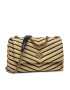 Tory Burch Дамска чанта Kira Chevron Soft Straw Small Shoulder Bag 88090 Кафяв - Pepit.bg