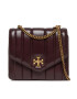 Tory Burch Дамска чанта Kira Square Crossbody 137139 Бордо - Pepit.bg