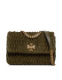 Tory Burch Дамска чанта Kira Suede Ruched Small Convertible Shoulder Bag 139632 Каки - Pepit.bg