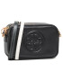 Tory Burch Дамска чанта Perry Dombe Double Strap Mini Bag 73524 Черен - Pepit.bg