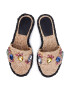 Tory Burch Еспадрили Crystal Raffia Slide Raffia 63580 Бежов - Pepit.bg